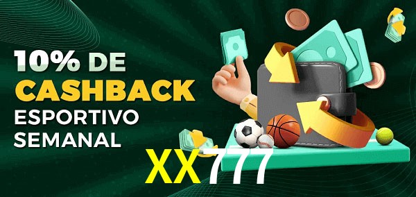 10% de bônus de cashback na XX777